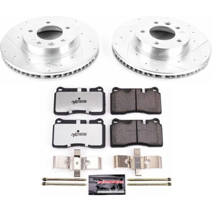 Power Stop 06-17 Volkswagen Touareg Front Z26 Street Warrior Brake Kit PowerStop
