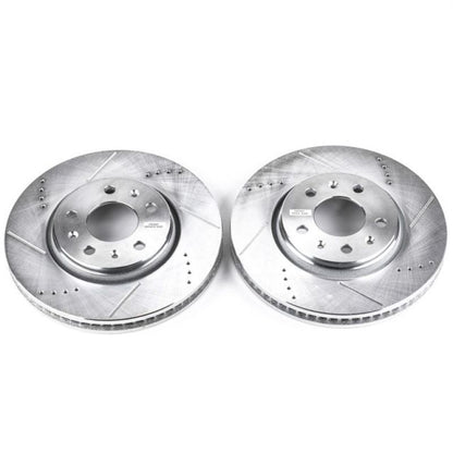 Power Stop 03-05 Cadillac CTS Front Evolution Drilled & Slotted Rotors - Pair PowerStop