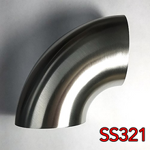 Load image into Gallery viewer, Stainless Bros 1.5in SS321 90 Deg Mandrel Bend Elbow - 1D Radius 16GA/.065in Wall (No Leg)