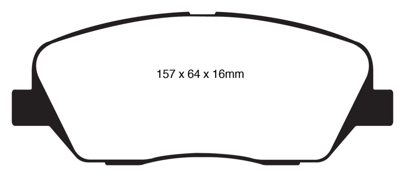 EBC YellowStuff Front Brake Pads - DP41844R