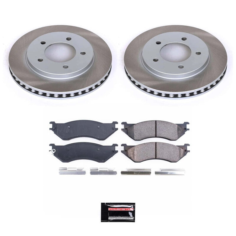 Power Stop 98-02 Lincoln Navigator Front Semi-Coated Rotor Kit PowerStop