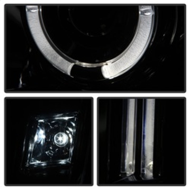 Spyder GMC Yukon 07-14/Yukon Denali 07-14 Projector Headlights LED Halo LED Smke PRO-YD-GY07-HL-SM SPYDER