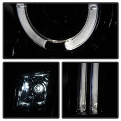 Spyder GMC Yukon 07-14/Yukon Denali 07-14 Projector Headlights LED Halo LED Smke PRO-YD-GY07-HL-SM SPYDER