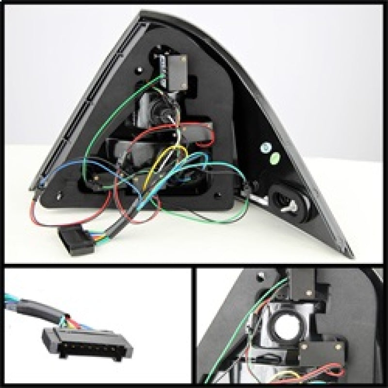 Spyder Mercedes Benz W203 C-Class 05-07 4DR Sedan LED Tail Lights Smoke ALT-YD-MBZC05-LED-SM SPYDER