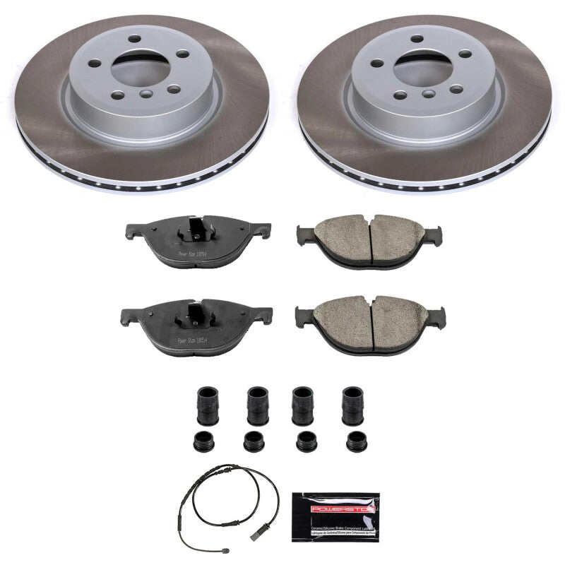 Power Stop 12-13 BMW 528i Front Semi-Coated Rotor Kit PowerStop