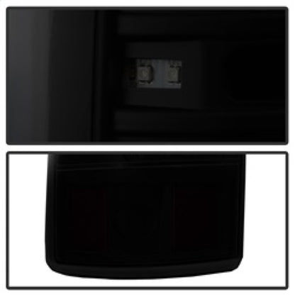 xTune 03-06 Chevrolet Silverado 1500 LED Tail Lights - Black Smoke (ALT-JH-CSIL03-LED-BSM) SPYDER