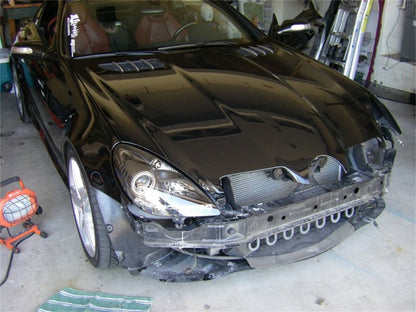 Spyder Mercedes Benz SLK 05-10 Projector Headlights Halogen Model- DRL Blk PRO-YD-MBSLK05-DRL-BK SPYDER