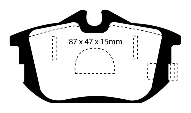 EBC YellowStuff Rear Brake Pads - DP41076R EBC