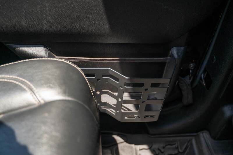DV8 Offroad 11-18 Jeep Wrangler JK 4 Door Only Rear Door Pocket Molle Panels - Black