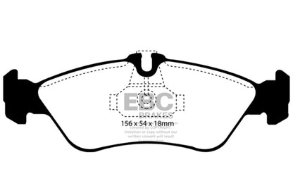 EBC GreenStuff Rear Brake Pads - DP61070 EBC