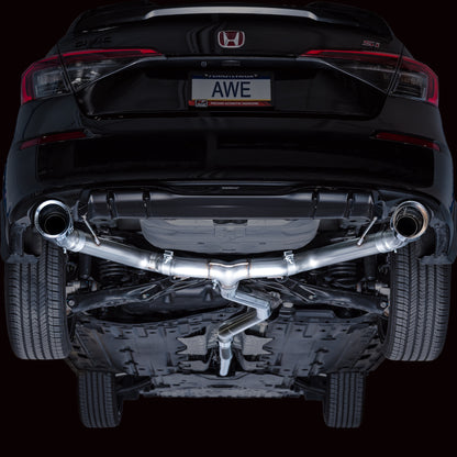 AWE Tuning 22+ Honda Civic Si/Acura Integra Track Edition Catback Exhaust - Dual Chrome Silver Tips AWE Tuning