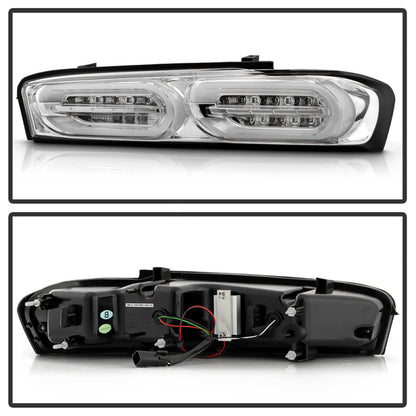 Spyder Chevy Camaro 16-18 Halogen LED Tail Lights Chrome ALT-YD-CCAM16HAL-SEQ-C SPYDER
