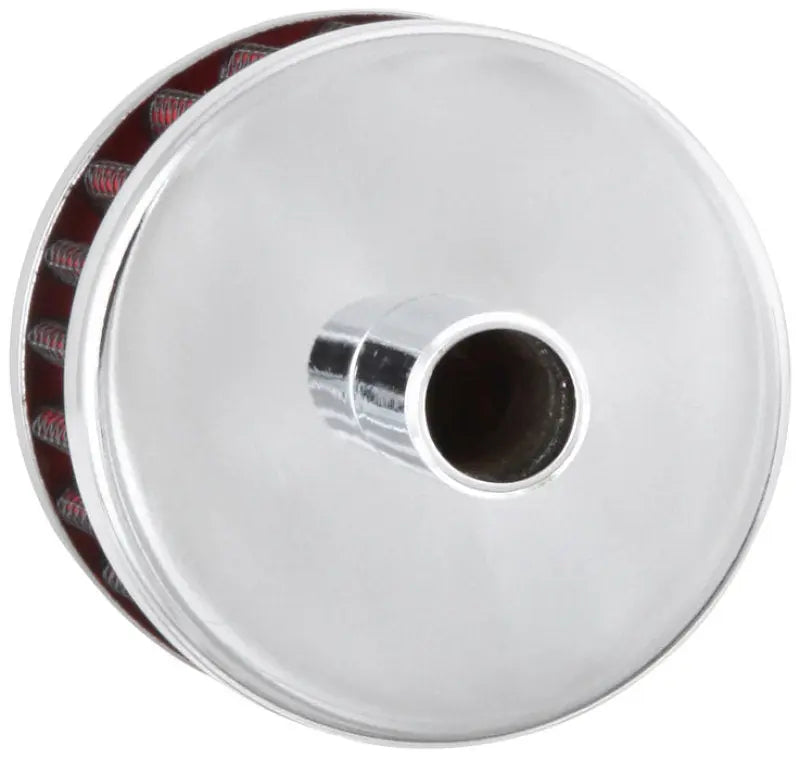 K&N Steel Base Chrome Top Crankcase Vent Filter 1/2in. Vent / 2in. OD / 1-1/2in. Height K&N Engineering