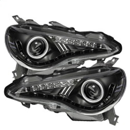 Spyder Subaru BRZ 12-14 Projector Headlights- DRL LED Black PRO-YD-SUBRZ12-BK SPYDER