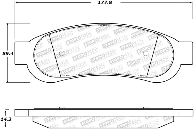 StopTech Street Disc Brake Pads - 305.13340 Stoptech