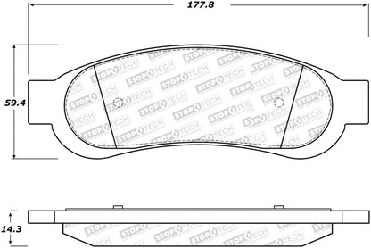 StopTech Street Disc Brake Pads - 305.13340 Stoptech