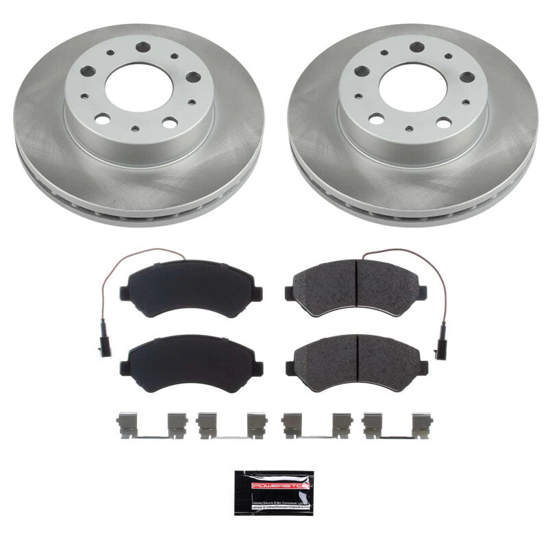 Power Stop 14-21 Ram ProMaster 3500 Front Semi-Coated Rotor Kit PowerStop