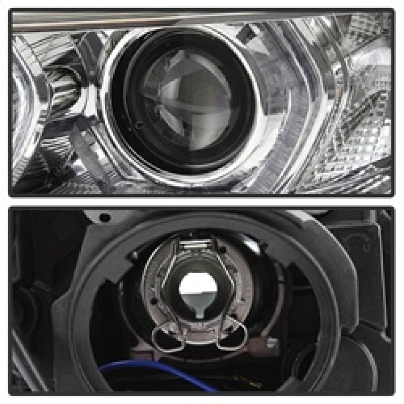 Spyder 12-14 BMW F30 3 Series 4DR Projector Headlights - LED DRL - Chrome (PRO-YD-BMWF3012-DRL-C) SPYDER