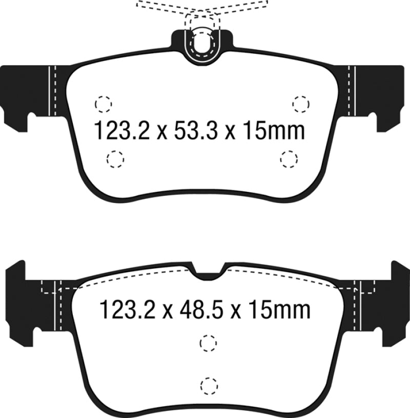 EBC GreenStuff Rear Brake Pads - DP63047 EBC