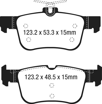 EBC GreenStuff Rear Brake Pads - DP63047 EBC