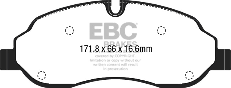 EBC YellowStuff Front Brake Pads - DP42221R