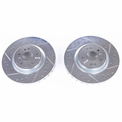 Power Stop 2018 Mercedes-Benz GLE350 Front Evolution Drilled & Slotted Rotors - Pair PowerStop