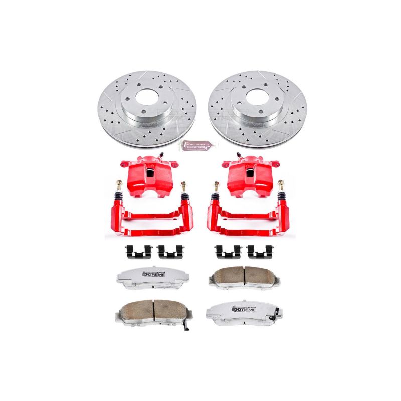 Power Stop 99-04 Acura RL Front Z26 Street Warrior Brake Kit w/Calipers PowerStop