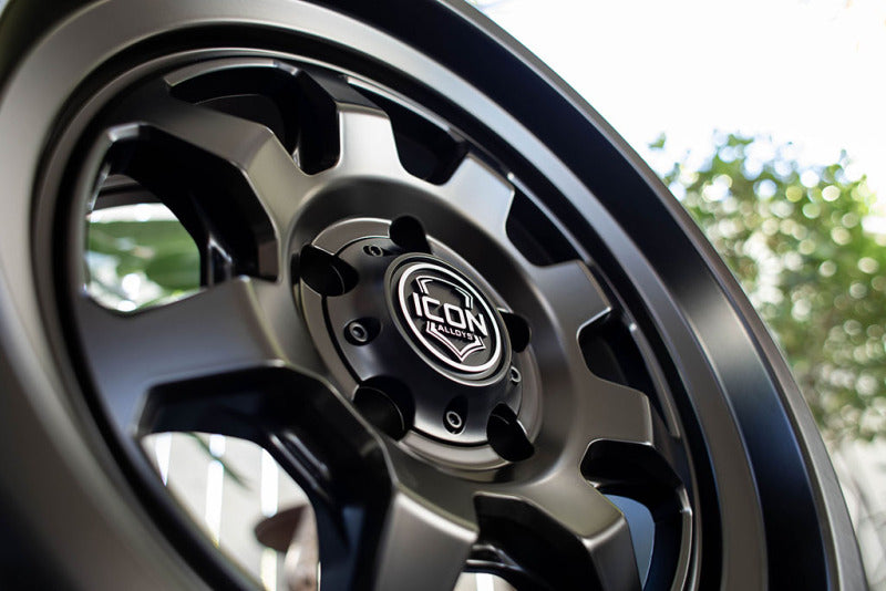 ICON Alloys Nuevo 17x8.5 5x150 +25mm 5.75" Backspacing Satin Black Wheel - 8117855557SB