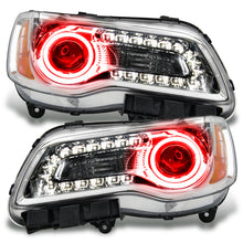 Load image into Gallery viewer, Oracle 11-14 Chrysler 300C NON HID LED Halo Headlights Chrome Housing - Red SEE WARRANTY