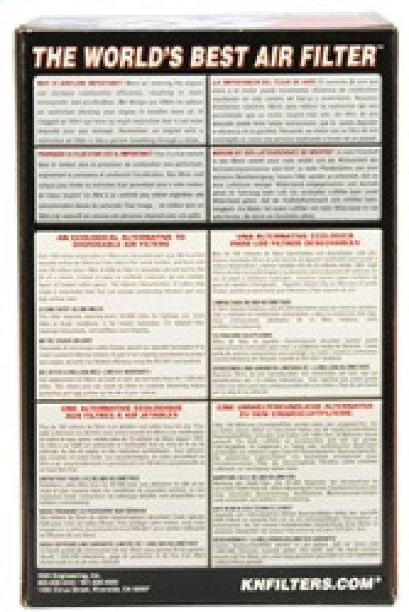 K&N Filter Universal Rubber Filter 3  Flange 4 1/2 Base inch 3 1/2 inch Top 5 3/4 inch Height K&N Engineering