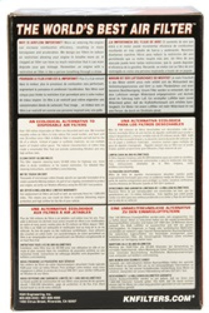 K&N Filter Universal Rubber Filter 3  Flange 4 1/2 Base inch 3 1/2 inch Top 5 3/4 inch Height K&N Engineering