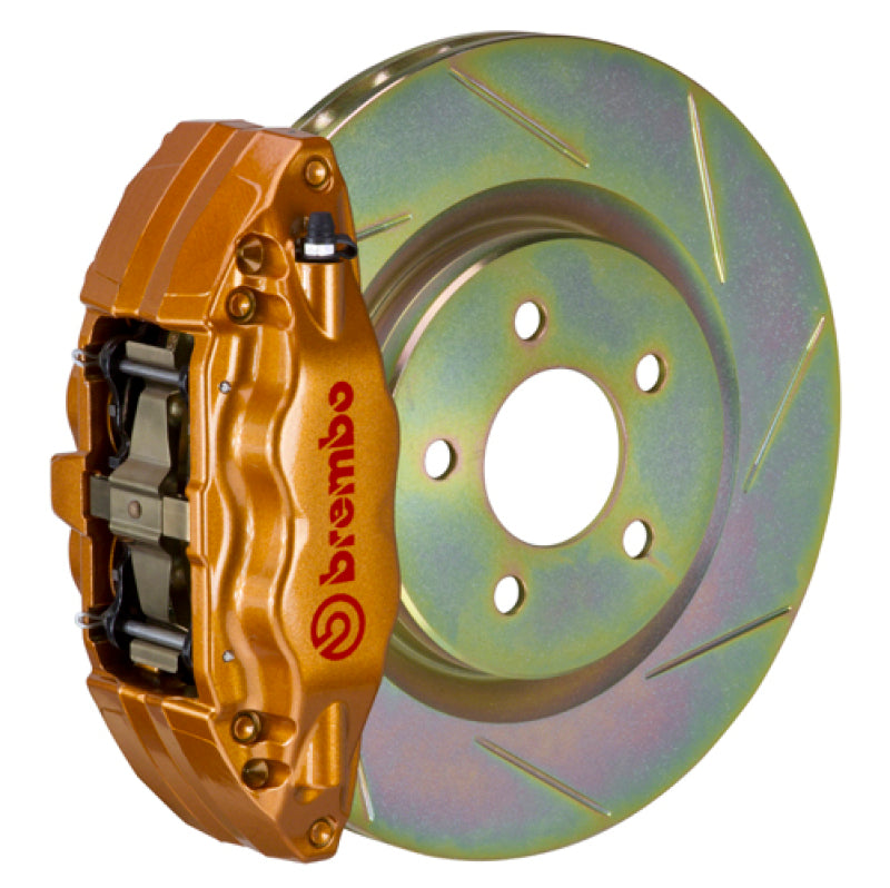 Brembo 15-21 WRX (VA) Front GT BBK 4 Piston Cast 2pc 326 x30 1pc Rotor Slotted Type-1 - Gold Brembo