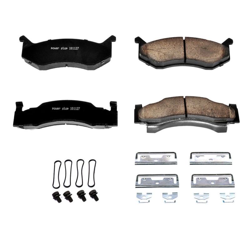 Power Stop 80-82 Chrysler Town & Country Front Z17 Evolution Ceramic Brake Pads w/Hardware PowerStop