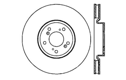 StopTech Drilled Sport Brake Rotor Stoptech