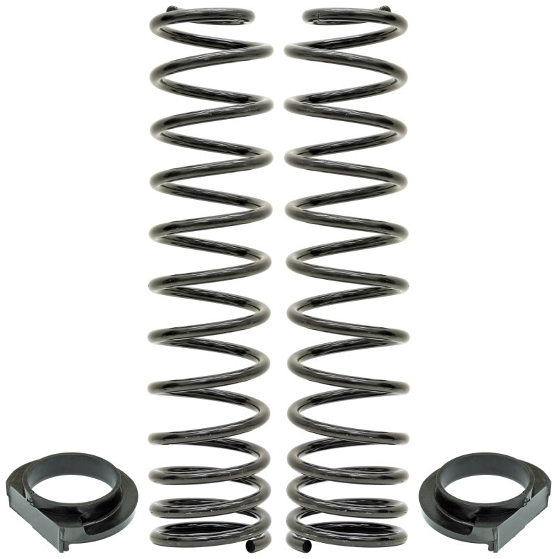 RockJock JL Front Coil Springs 4in Lift w/ Urethane Isolators Pair