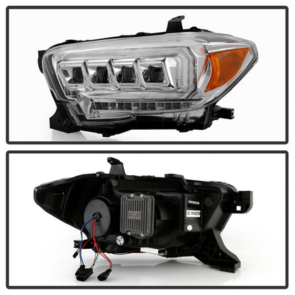 Spyder 16-20 Toyota Tacoma Halogen Model Only High-Power LED Headlights - Chrome PRO-YD-TT16HALAP-C SPYDER