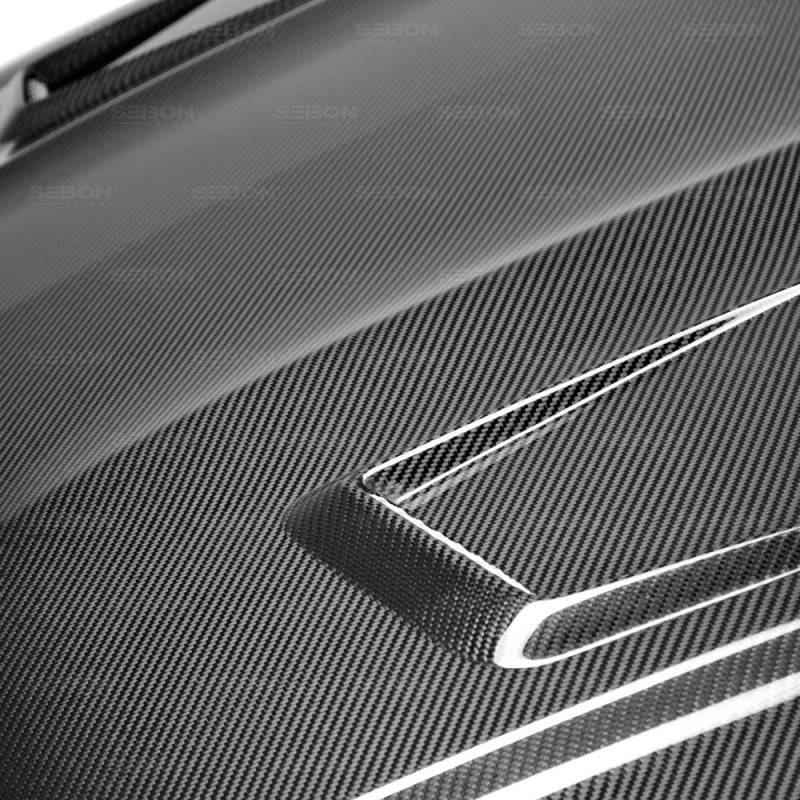 Seibon GT-style carbon fiber hood for 2012-2014 Mercedes Benz C-class (Does not fit C-63) - HD1112MBW204-GT