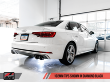 Load image into Gallery viewer, AWE Tuning Audi B9 S4 Touring Edition Exhaust - Non-Resonated (Black 102mm Tips)