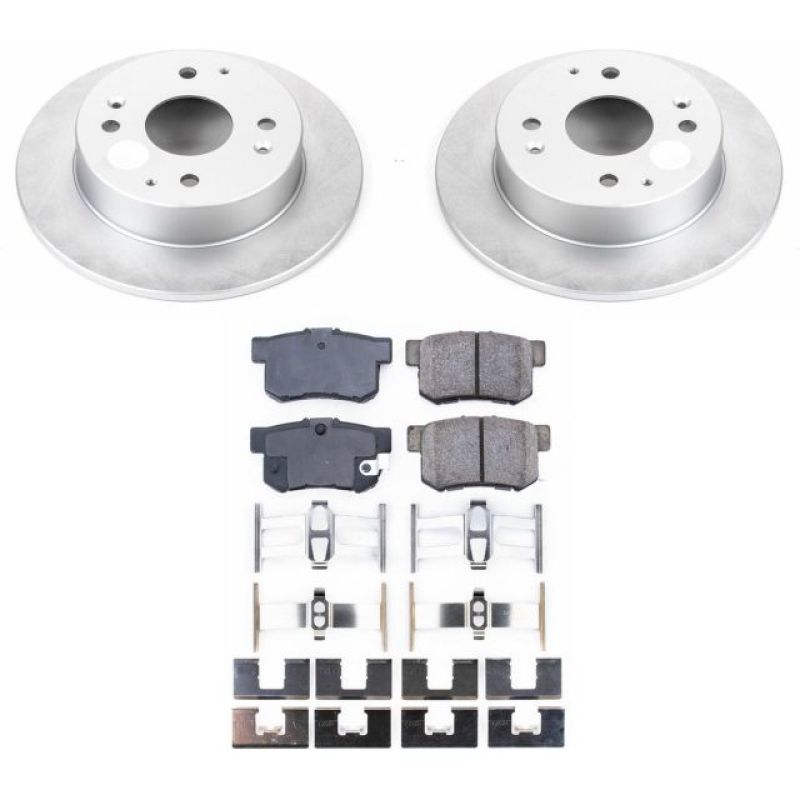 Power Stop 98-99 Acura CL Rear Z17 Evolution Geomet Coated Brake Kit PowerStop