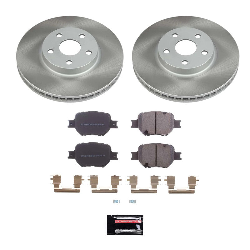 Power Stop 00-05 Toyota Celica Front Semi-Coated Rotor Kit PowerStop
