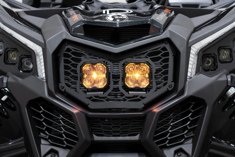 Diode Dynamics 17-24 Can-Am Maverick X3 Stage Series LED Grille Kit - Pro White Fog