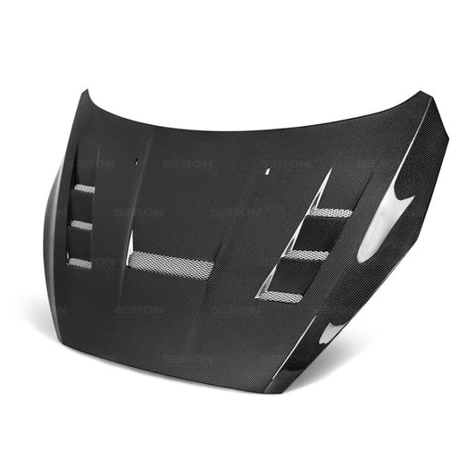 Seibon TV-style carbon fiber hood for 2015-2018 Ford Focus - HD16FDFO-TV Seibon