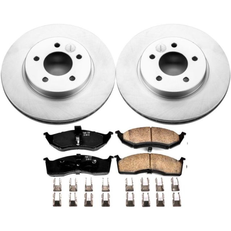 Power Stop 98-04 Chrysler Concorde Front Z17 Evolution Geomet Coated Brake Kit PowerStop