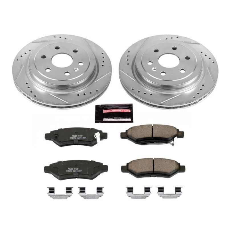 Power Stop 10-16 Cadillac SRX Rear Z23 Evolution Sport Brake Kit PowerStop