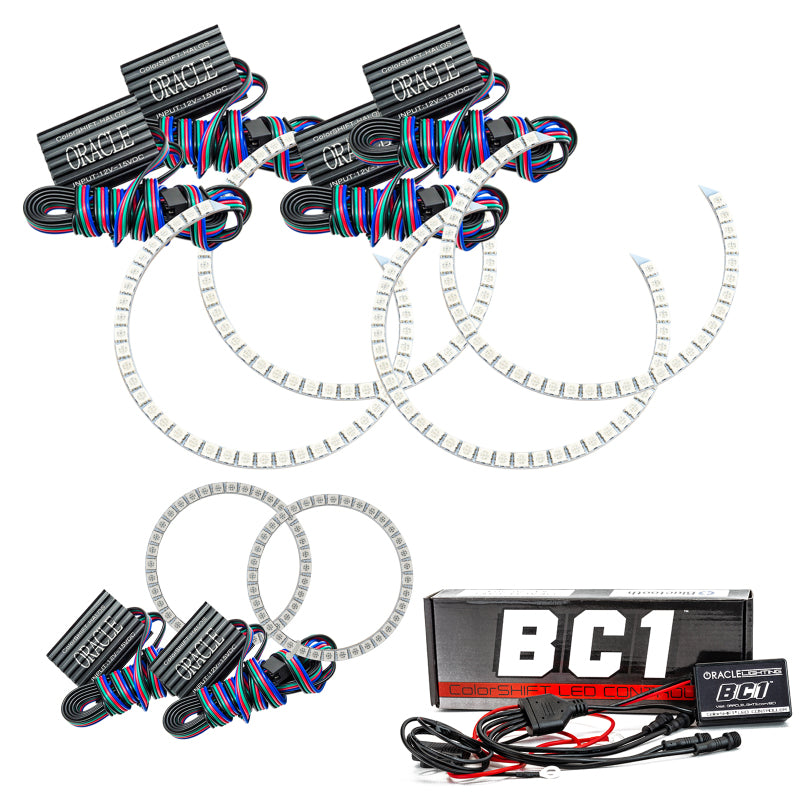 Oracle Dodge Charger 05-10 Triple Ring Halo Kit - ColorSHIFT w/ BC1 Controller ORACLE Lighting