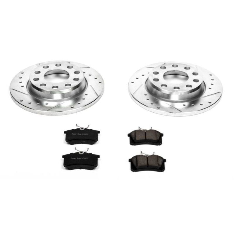 Power Stop 02-05 Audi A4 Rear Z23 Evolution Sport Brake Kit PowerStop