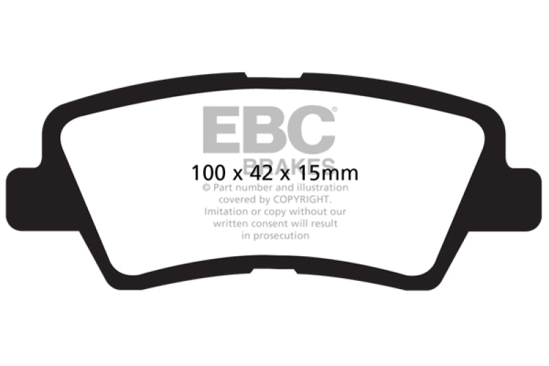 EBC YellowStuff Rear Brake Pads - DP41875R EBC