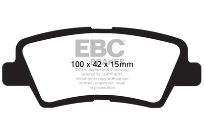 EBC YellowStuff Rear Brake Pads - DP41875R EBC