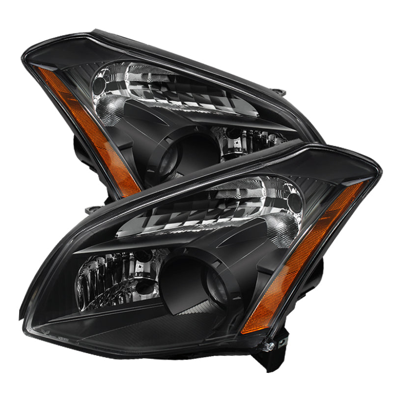 Xtune Nissan Maxima (Halogen Only) 07-08 Crystal Headlights Black HD-JH-NM07-AM-BK SPYDER