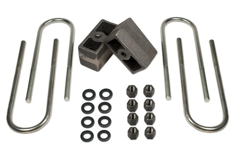 Tuff Country 87-01 Jeep Cherokee 4wd (w/ 3.25in Rear axle) 3in Rear Block & U-Bolt Kit